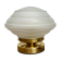 Lampe à poser globe vintage en verre dépoli