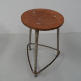 Tabouret métallique industriel