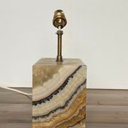 LAMP 1970 ON ONYX FOOT DESIGN FRENCH WORK MARMARA