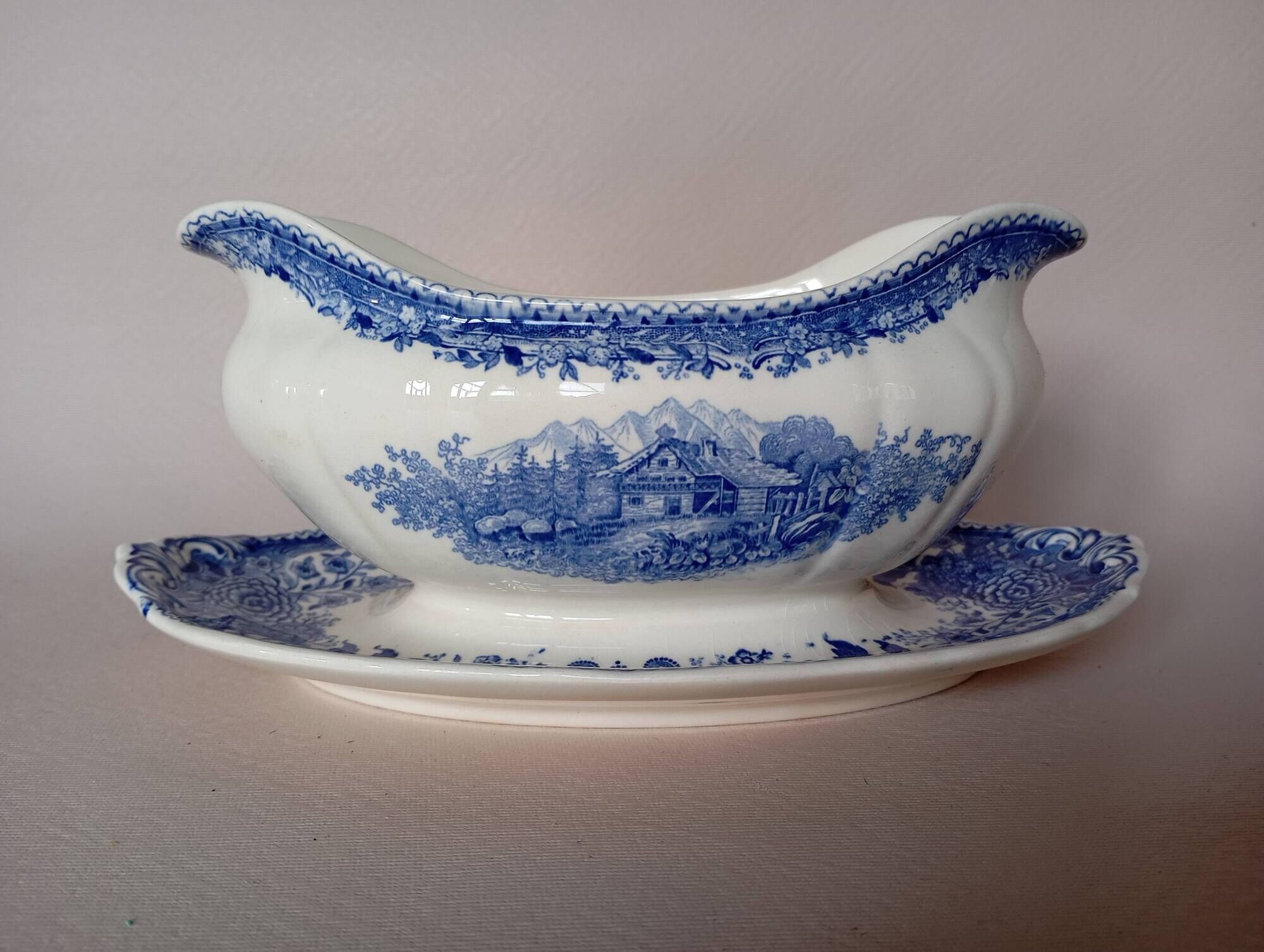 Saucière 'Burgenland' bleu Villeroy & Boch Mettlach