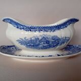 Gravy boat 'Burgenland' blue Villeroy & Boch Mettlach