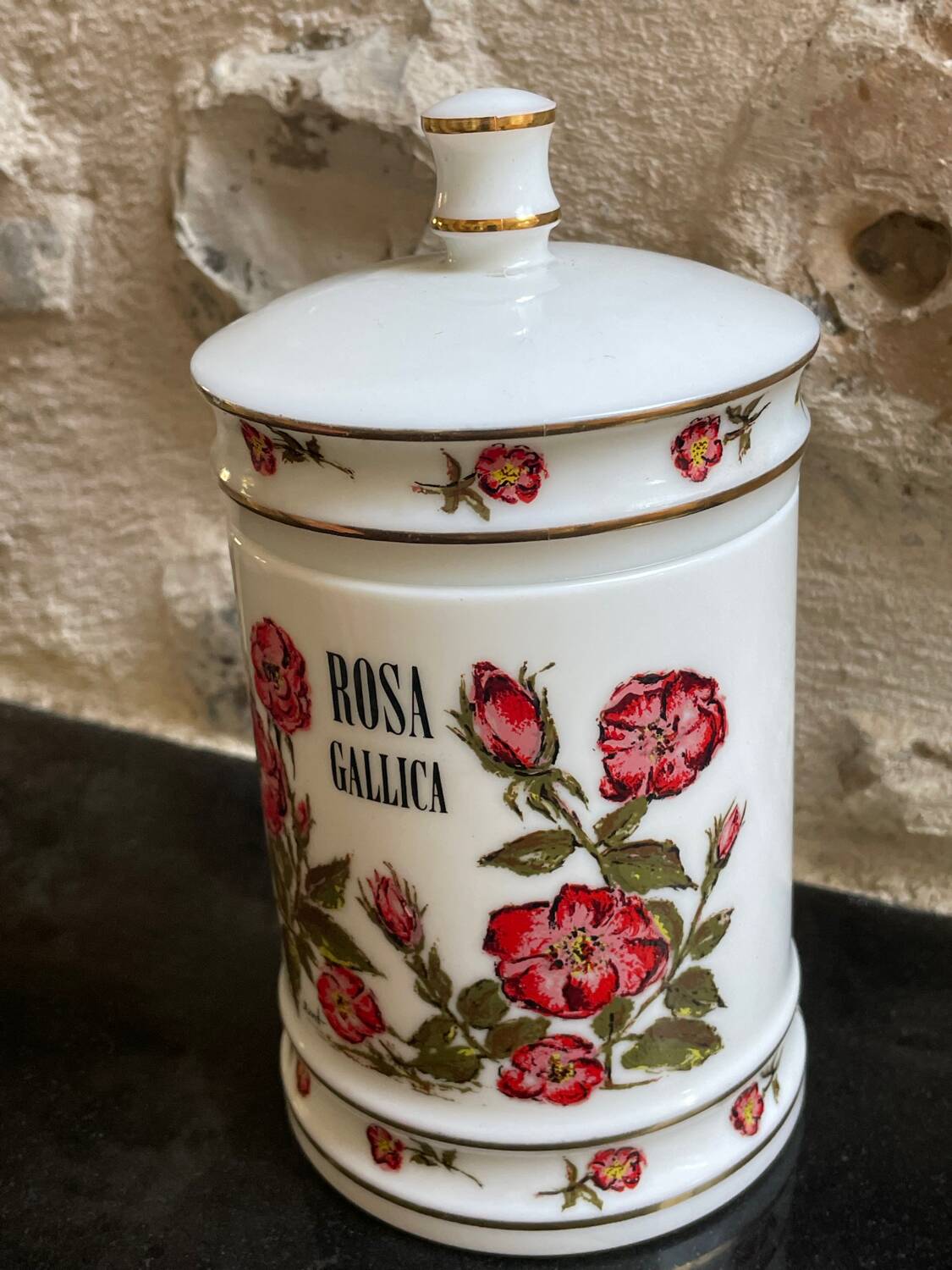 Opaline medicine jar