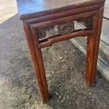 Asian low console in natural wood