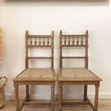 Set of 8 Henri II style chairs