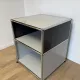 USM Haller side table in Light Grey and Anthracite Grey