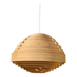 Scandinavian curved wood pendant light