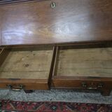 Mahogany secretary with display cabinet