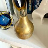 Golden brass pear box