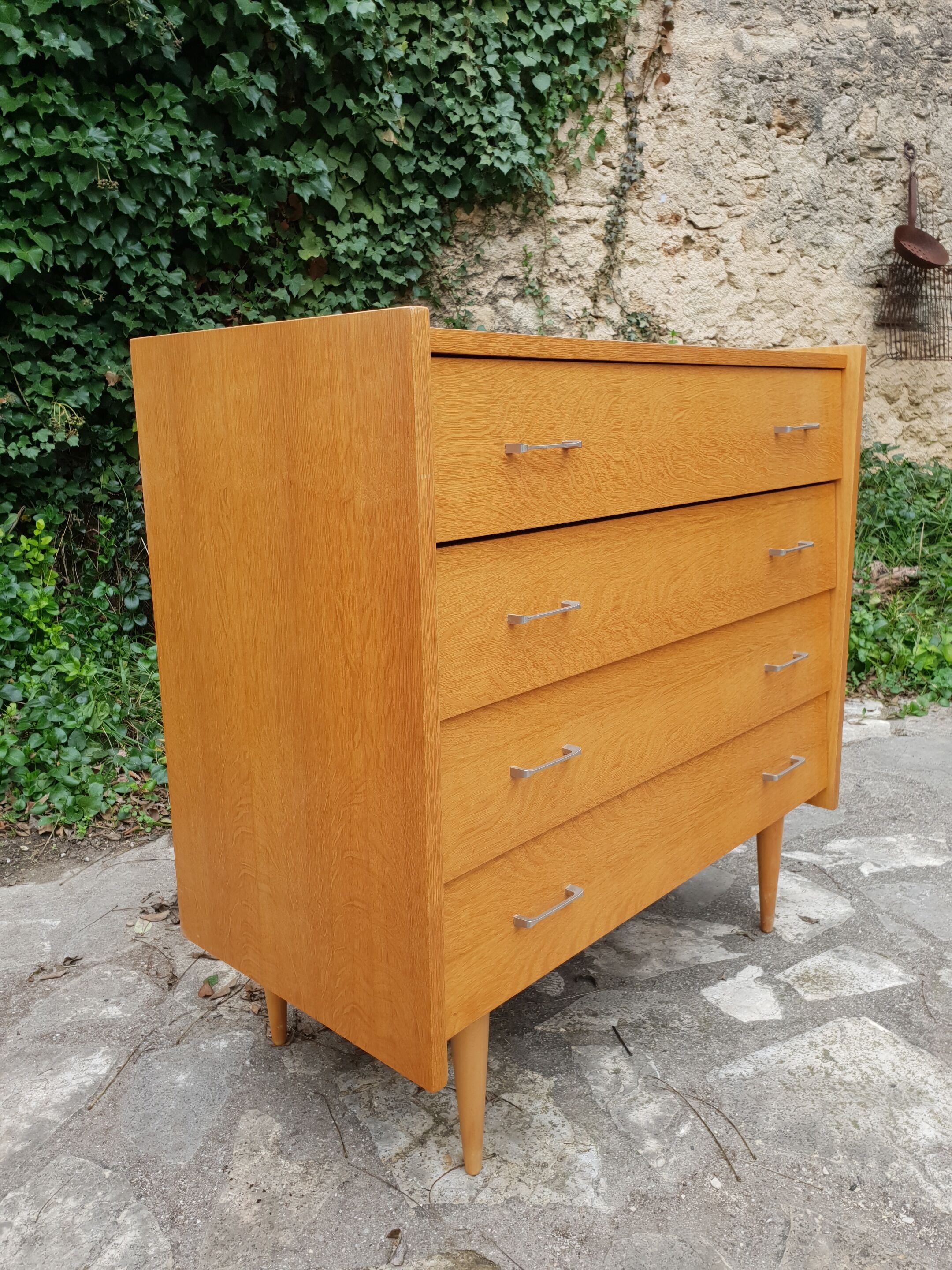 Commode en chêne clair 1960