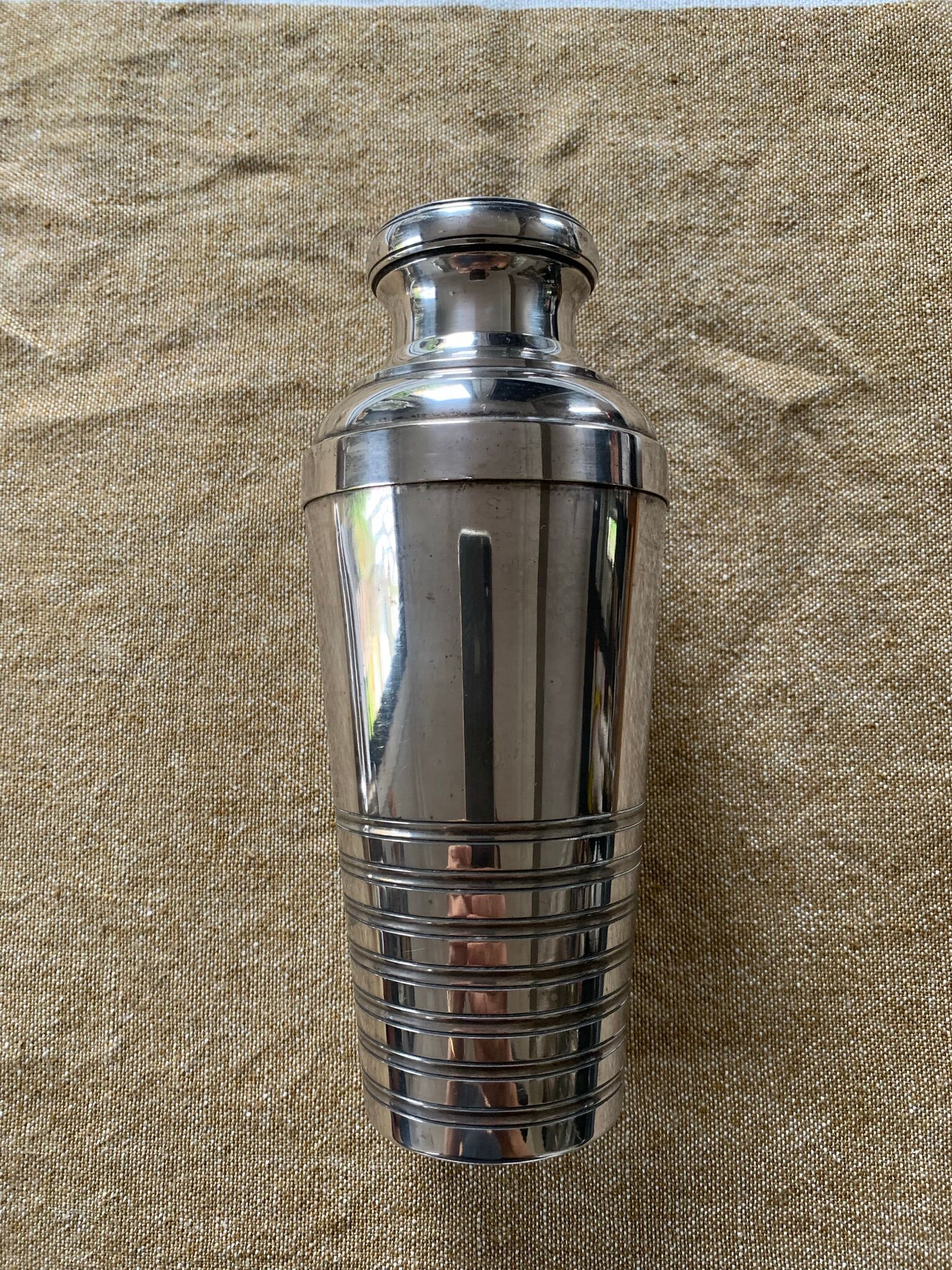 Shaker métal argenté vintage