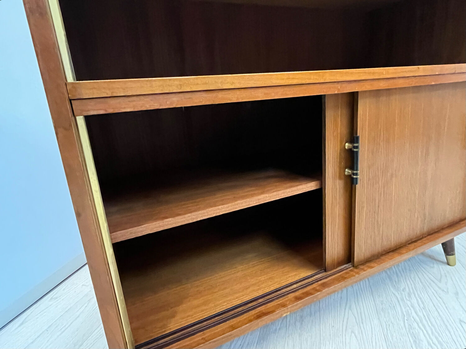 Vintage cabinet with sliding doors