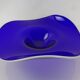 Large Blue Glass Bowl, Czechoslovakia, 1960s