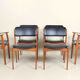 Ensemble de six chaises danoises c1960