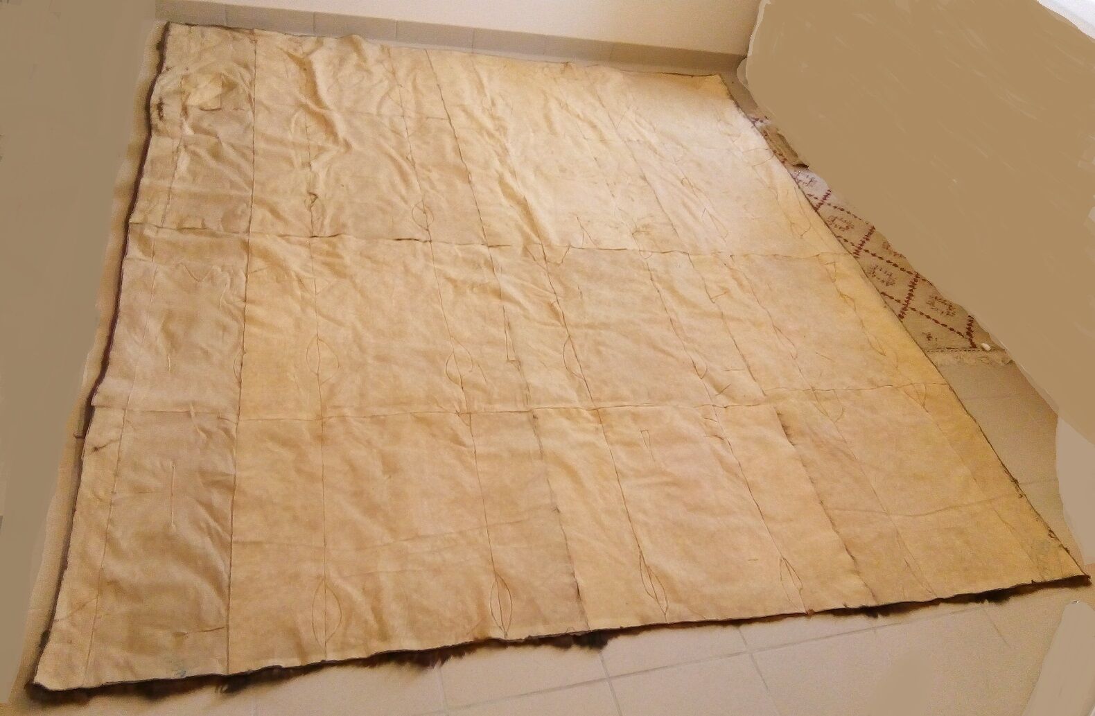 Natural fur carpet 2.20 /2.50 m