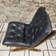 Fauteuil cuir vintage 1970"