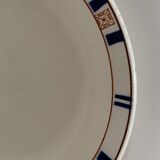 Plat de service Orval bleu Longwy