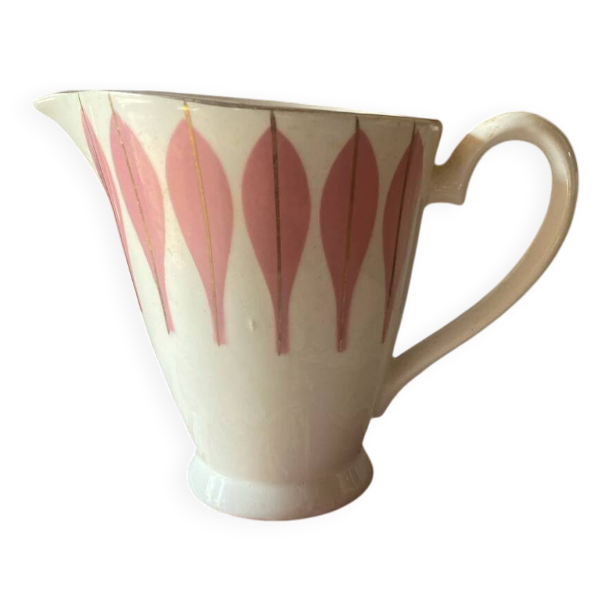 Vintage Digoin earthenware milk jug