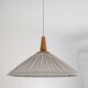 Suspension ELEONORE — 60 cm, striped olive linen and cotton