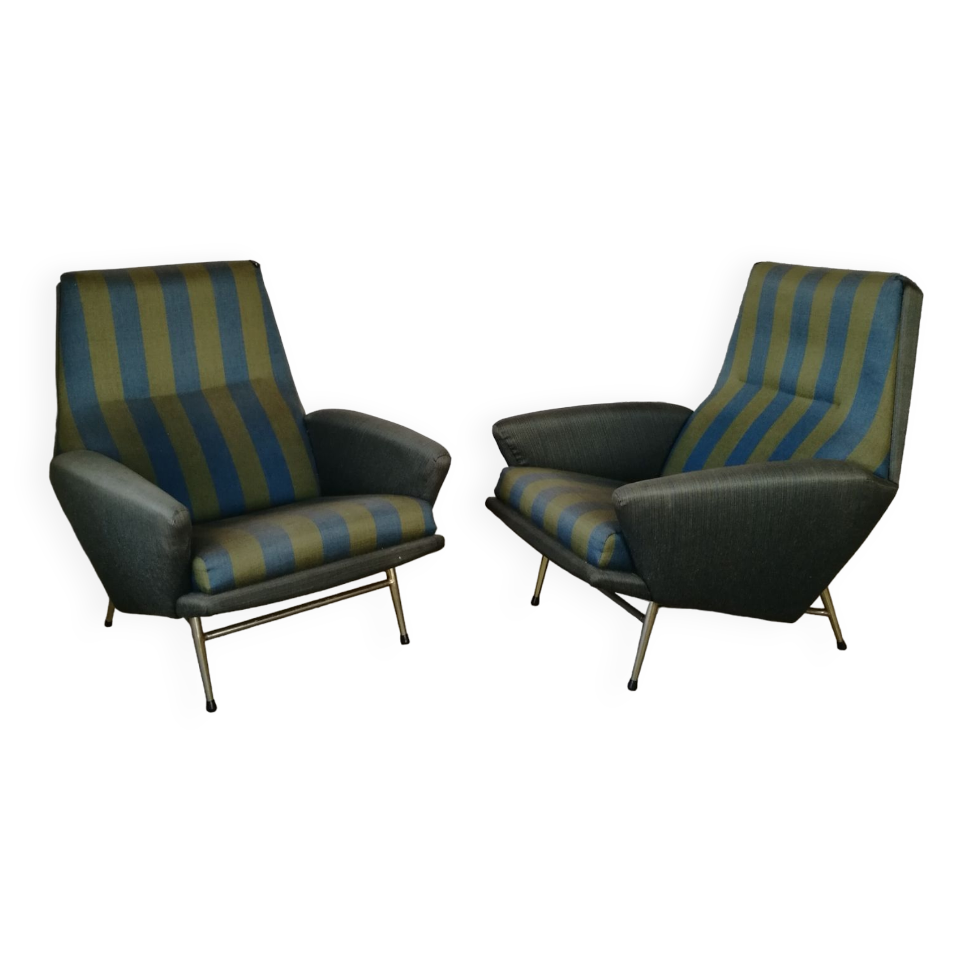 Paire de fauteuils vintage années 50, Guy Besnard,
