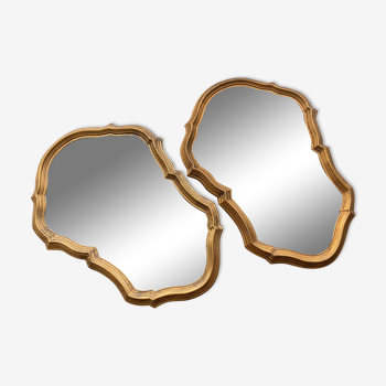 Pair of baroque mirrors 29x42cm