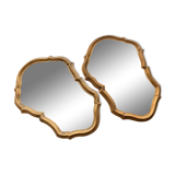 Paire de miroirs baroques 29x42cm