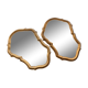 Paire de miroirs baroques 29x42cm