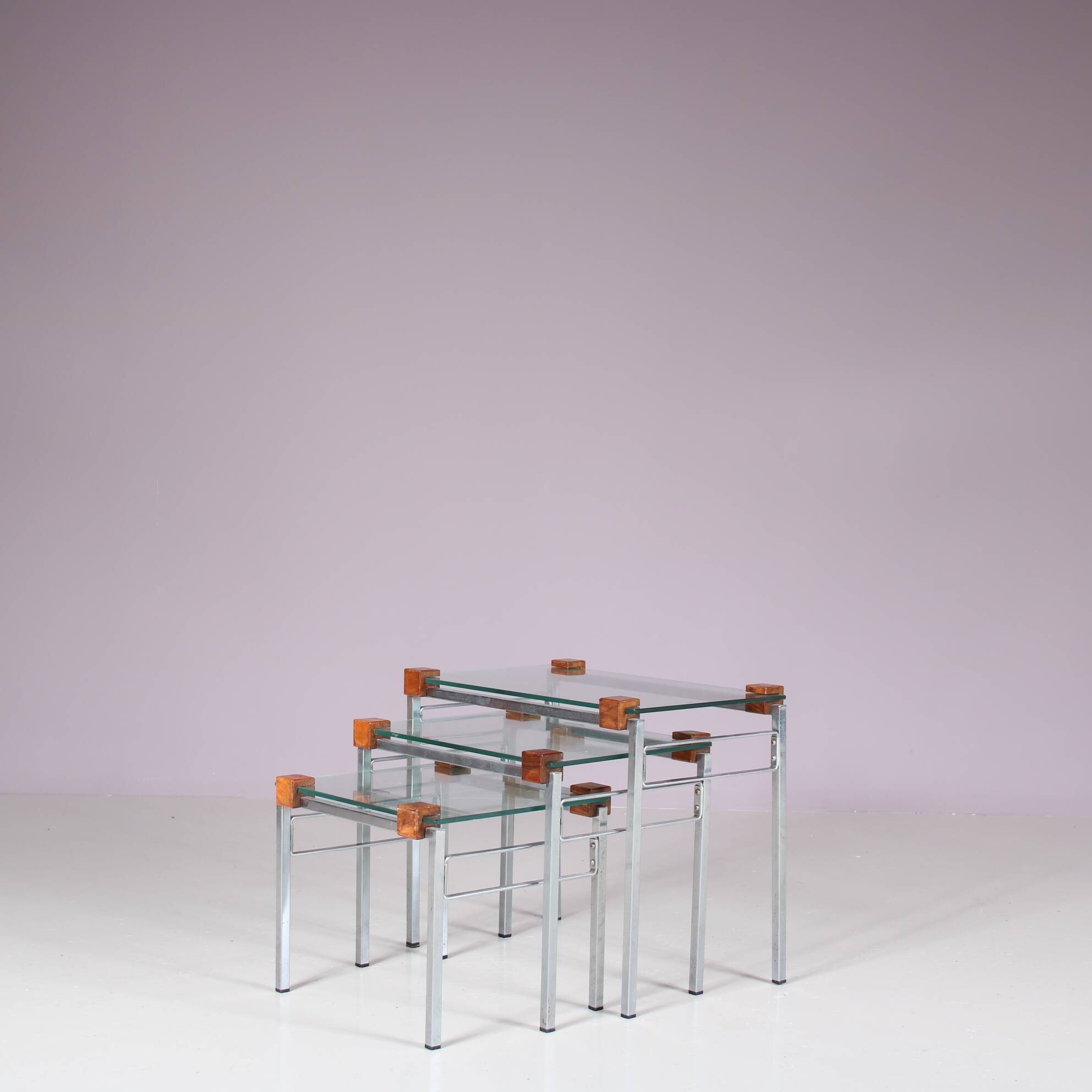 1960s Modern nesting tables from the Netherlands