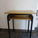 refurbished wooden school desk