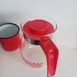 Coffee pot, heart pattern