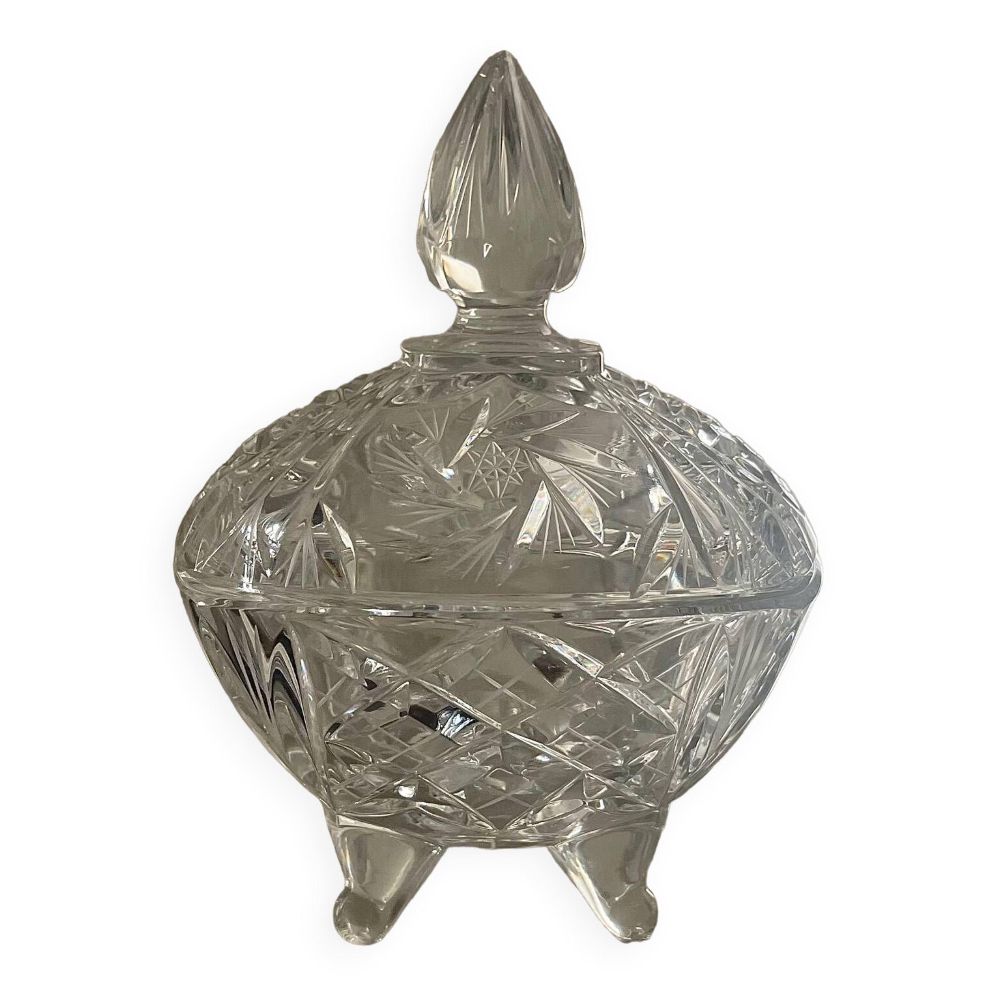 Cut crystal candy box