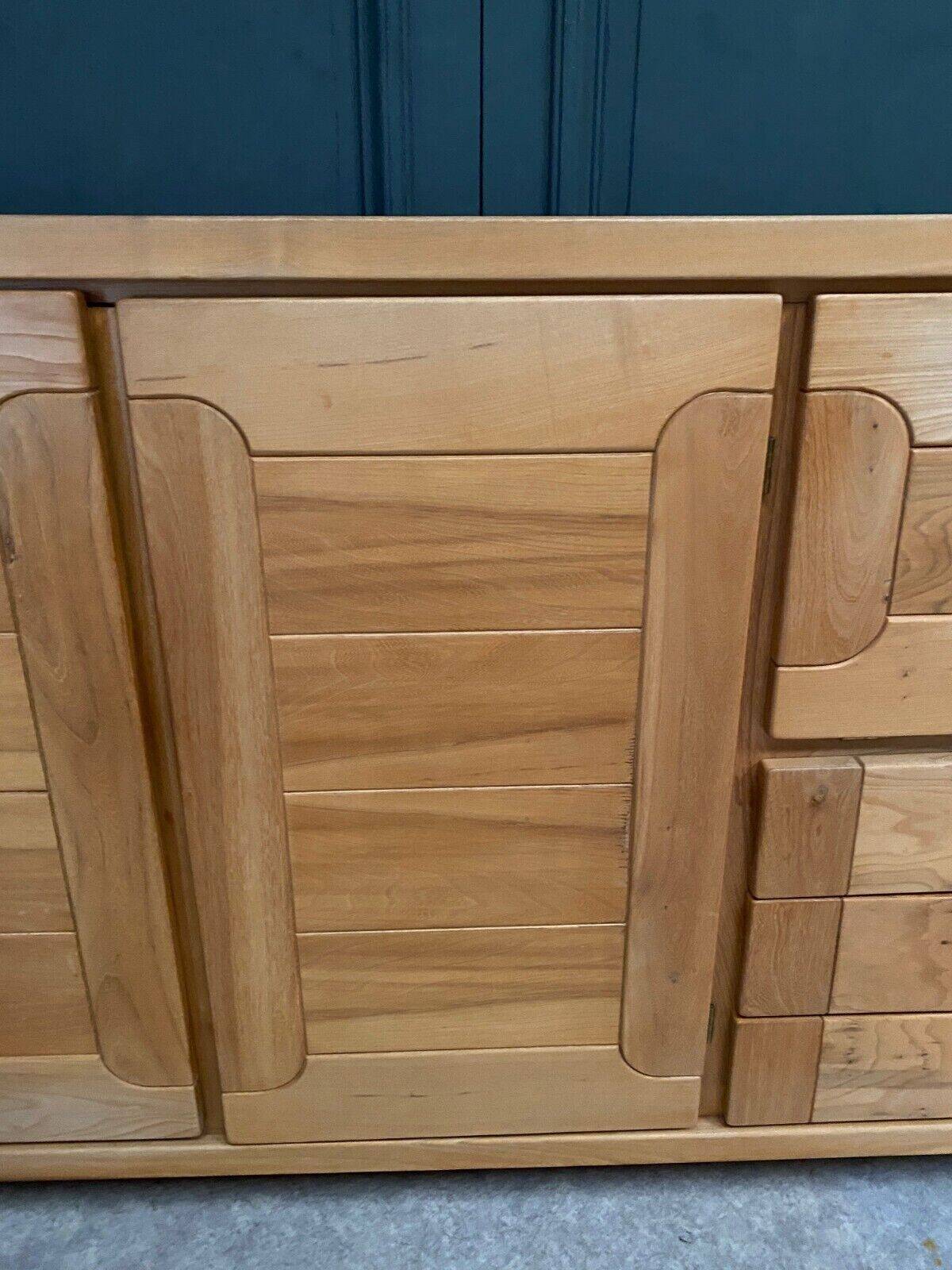 Elm sideboard Maison Regain circa 1970