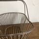 Country wrought iron harvest basket 1930