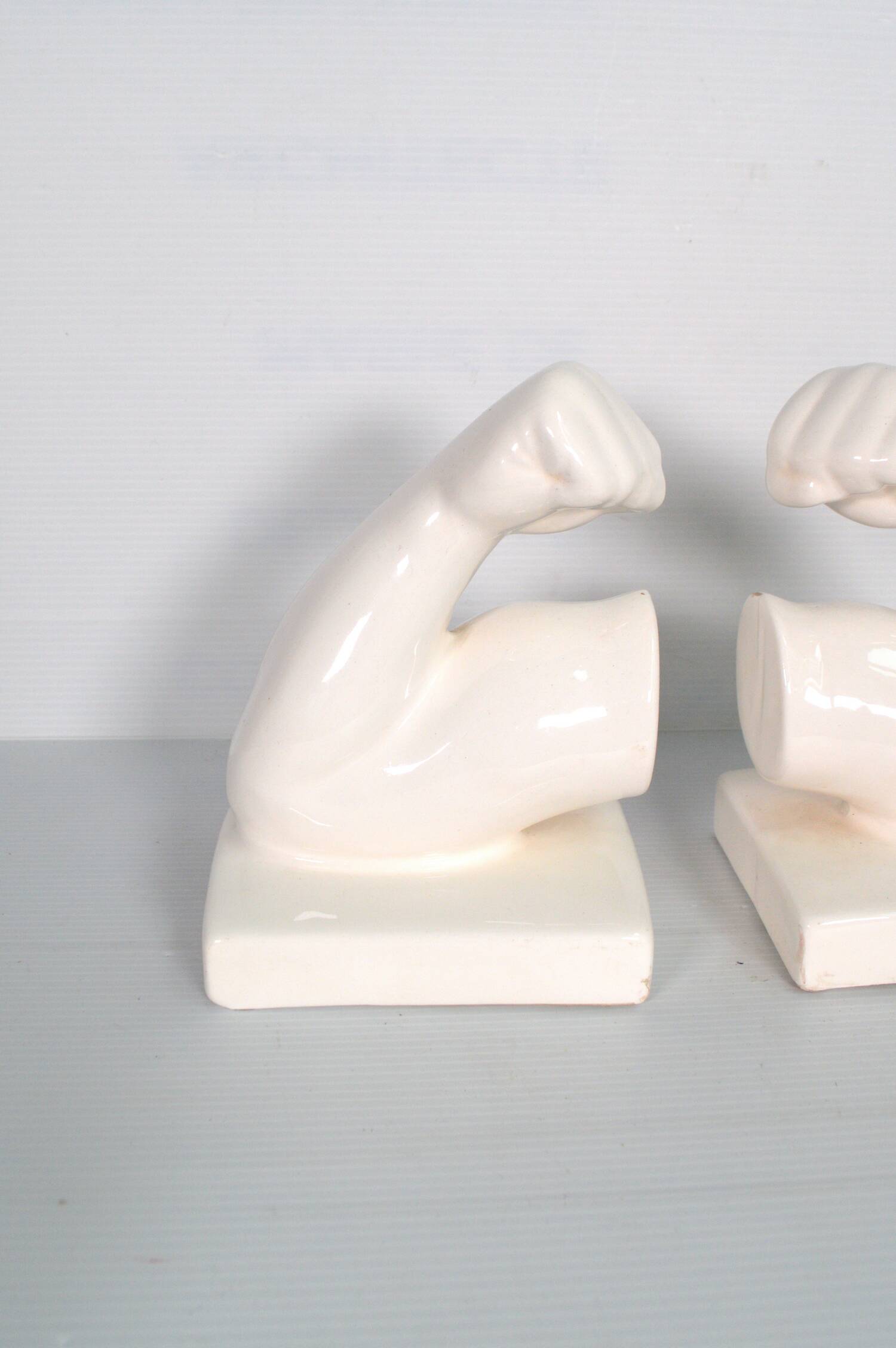 Vintage ceramic bookends