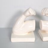 Vintage ceramic bookends