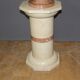 Column and its basin in marble and ceramic from around 1980.