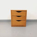 Vintage bedside cabinet or storage unit in solid wood from the 60s