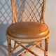 Chaise en rotin et bambou 1950/1960.