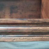 Wooden corner unit 220 cm high, 40 cm wide and 27 cm deep.