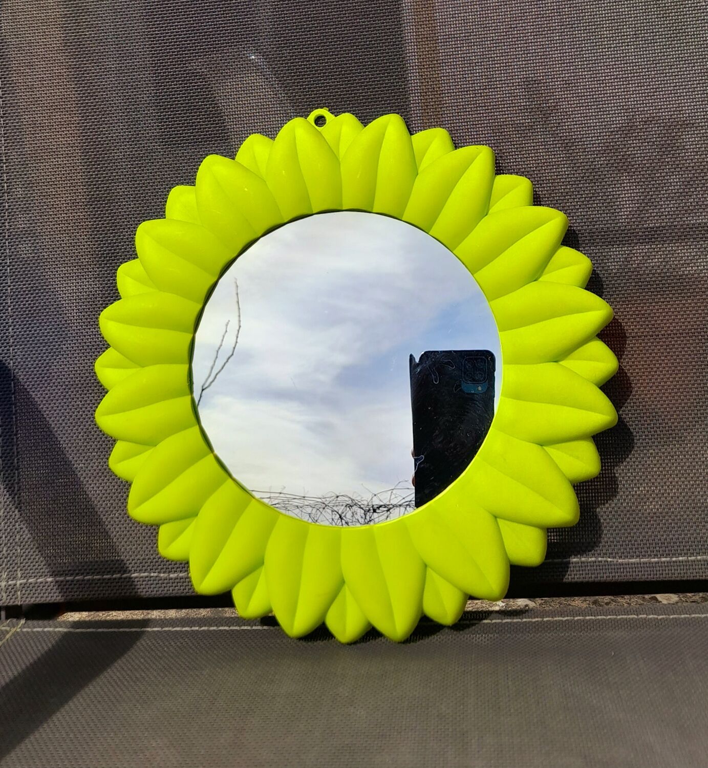 Plastic sun mirror 70s