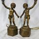 Paire de lampes en bronze