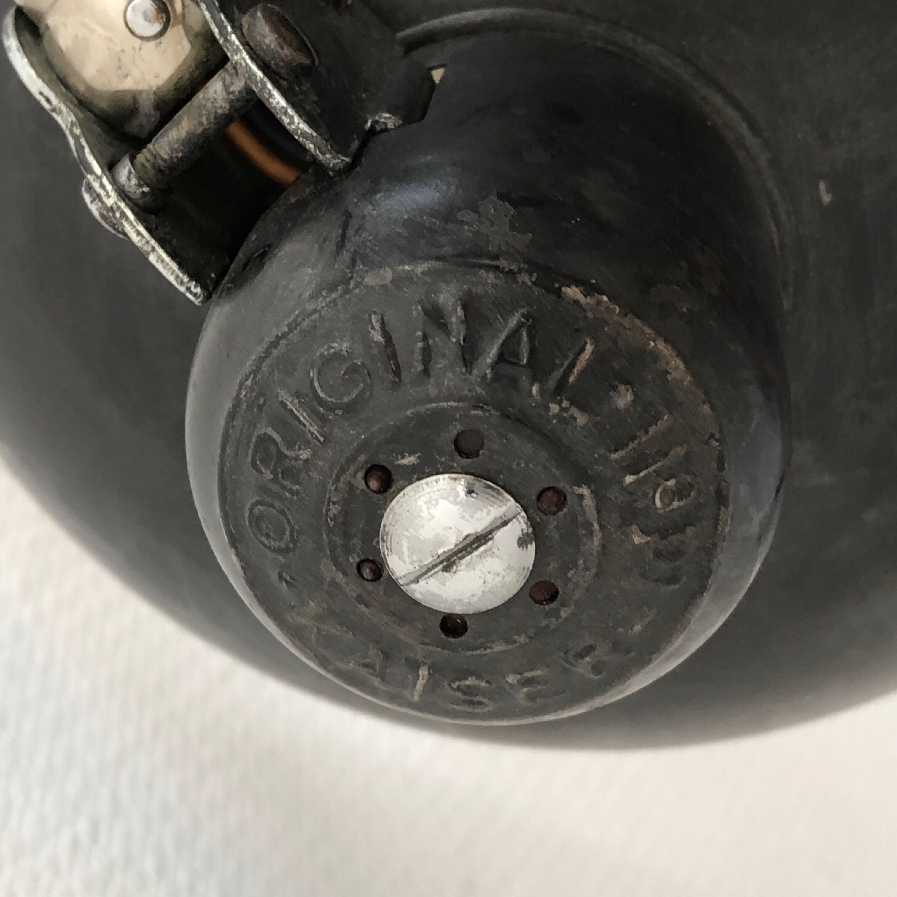 Lamp factory vise Kaiser Idell 65 cm vintage 1950