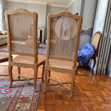 4 chaises « régence » a dossier haut