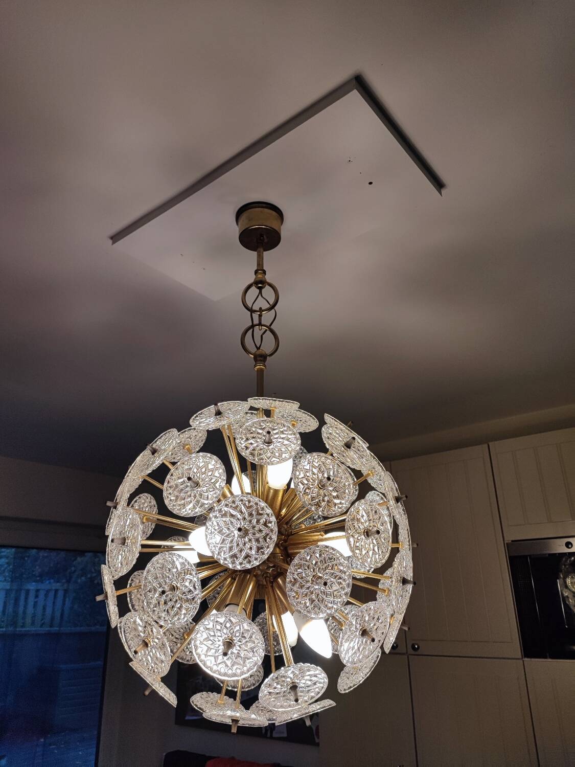 Val Saint Lambert crystal chandelier