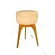 Large floor lamp ULUV, wood and frosted glass, Czechoslovakia, 1960s