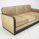 Art deco three-seater sofa designed by Jindřich Halabala, 1930's.