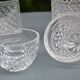 Ensemble de bonbonnières/boîtes en verre