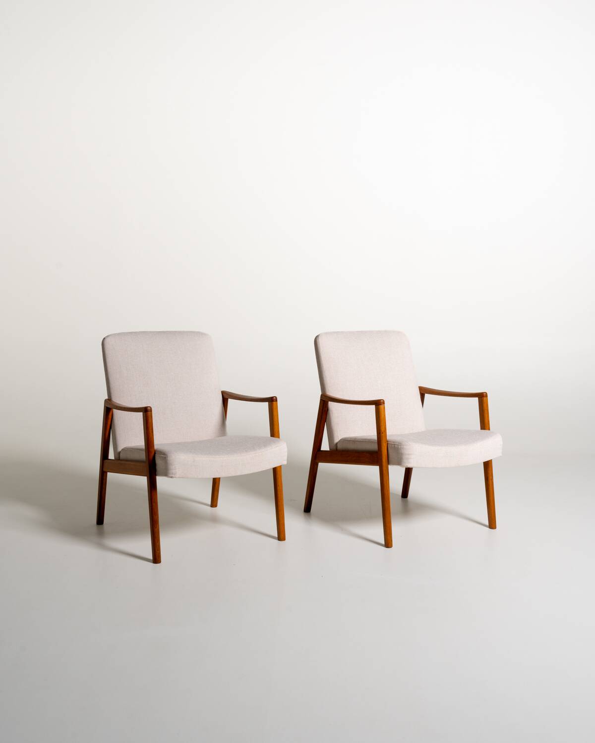 Scandinavian teak armchairs, 1950s/60s
