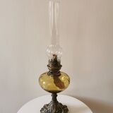 Kerosene lamp Art Nouveau bronze foot
