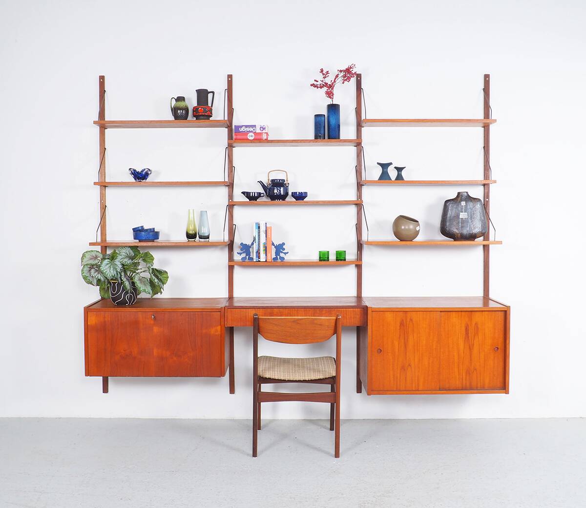 PS System Danish design teak wall system, 1960s