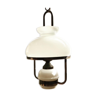 Plafonnier vintage en opaline